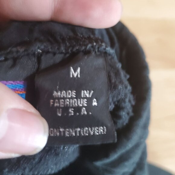 Patagonia Pants Mens Medium Black Vintage USA Fleece Sweatpants - Picture 3 of 9